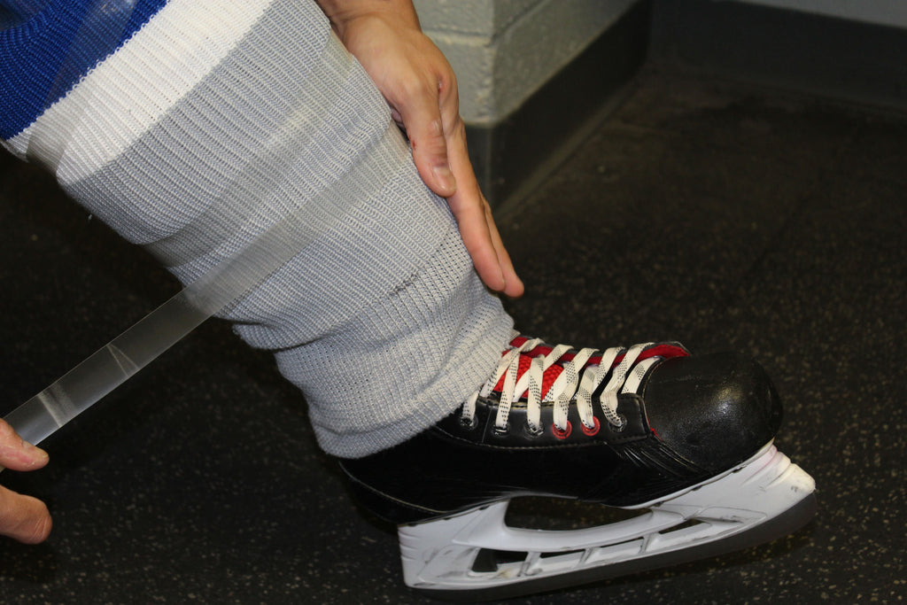 Why Shin Guard Tape is a Good Idea CarterHockey Why Shin Guard Tape is a Good Idea CarterHockey